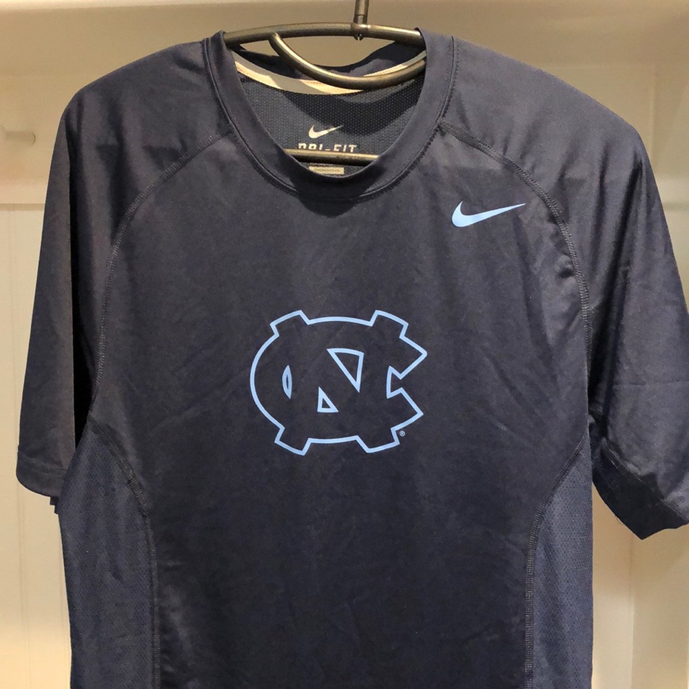UNC branded Nike Dri Fit Shirt, adult Small